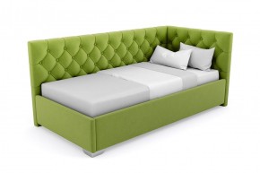 Кровать угловая Виола интерьерная +основание/ПМ/бельевое дно (120х200) в Урае - uray.ok-mebel.com | фото