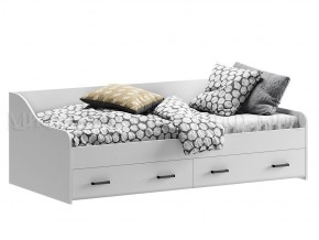 ВЕГА NEW Кровать 900 с настилом ЛДСП (Белый глянец/белый) в Урае - uray.ok-mebel.com | фото