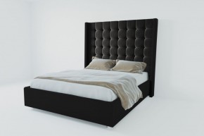 Кровать Венеция ЛЮКС с ПМ 1800 (экокожа кольт ч) в Урае - uray.ok-mebel.com | фото