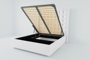 Кровать Венеция ЛЮКС с ПМ 900 (экокожа белая) в Урае - uray.ok-mebel.com | фото