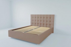 Кровать Венеция с ортопедическим основанием 800 (велюр серый) в Урае - uray.ok-mebel.com | фото 2