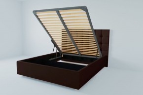 Кровать Венеция с ПМ 900 (экокожа коричневая) в Урае - uray.ok-mebel.com | фото