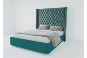 Кровать Версаль ЛЮКС с ПМ 1400 (велюр бирюзовый) в Урае - uray.ok-mebel.com | фото