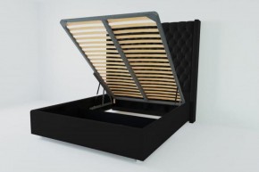 Кровать Версаль ЛЮКС с ПМ 900 (экокожа кольт ч) в Урае - uray.ok-mebel.com | фото 2