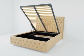 Кровать Версаль с ПМ 800 (экокожа бежевая) в Урае - uray.ok-mebel.com | фото 2