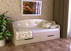 Диван-кровать Юниор тип 2 с ящиками в Урае - uray.ok-mebel.com | фото 2