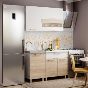 Кухня Айсбери 1.2 м (Белый/Дуб Сонома) в Урае - uray.ok-mebel.com | фото