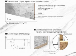 Кухонный фартук со столешницей (А-03) в едином стиле (3050 мм) в Урае - uray.ok-mebel.com | фото 7