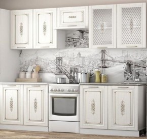 Кухонный гарнитур 2.2 м "Велес" (белый/сандал белый) в Урае - uray.ok-mebel.com | фото