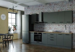 Кухонный гарнитур Антрацит 2800 (Стол. 26мм) в Урае - uray.ok-mebel.com | фото