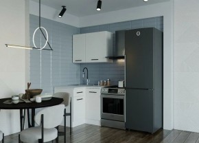 Кухонный гарнитур Белый Глянец 1000*1000 (Стол. 26мм) в Урае - uray.ok-mebel.com | фото