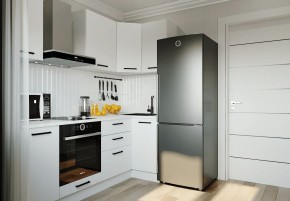 Кухонный гарнитур Белый Глянец 2200*1000 (Стол. 26мм) в Урае - uray.ok-mebel.com | фото