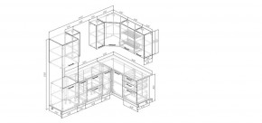 Кухонный гарнитур Белый Глянец 2400*1600 (Стол. 26мм) в Урае - uray.ok-mebel.com | фото 2