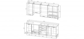Кухонный гарнитур Белый Глянец 2400 h950 (Стол. 38мм) в Урае - uray.ok-mebel.com | фото 2