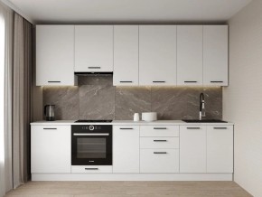 Кухонный гарнитур Белый Глянец 3000 h950 (Стол. 26мм) в Урае - uray.ok-mebel.com | фото