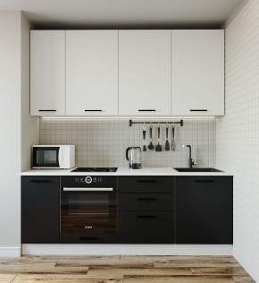 Кухонный гарнитур Графика 2200 (Стол. 38мм) в Урае - uray.ok-mebel.com | фото