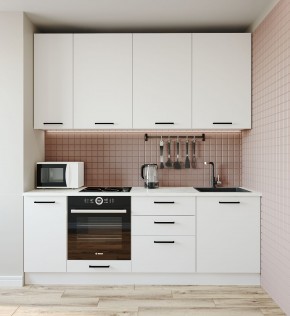 Кухонный гарнитур Жемчуг 2200 (Стол. 38мм) в Урае - uray.ok-mebel.com | фото