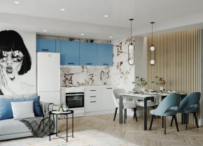 Кухонный гарнитур Капри 2550 (Стол. 26мм) в Урае - uray.ok-mebel.com | фото