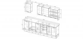 Кухонный гарнитур Меренга 2800 (Стол. 26мм) в Урае - uray.ok-mebel.com | фото 2