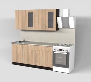 Кухня Симона Демо 1700 (Венга/Дуб Сонома) в Урае - uray.ok-mebel.com | фото