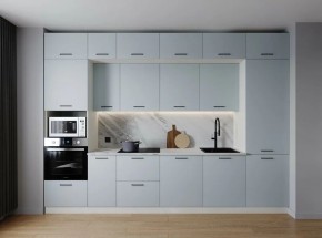 Кухонный гарнитур Смоки 3400 (Стол. 26мм) в Урае - uray.ok-mebel.com | фото