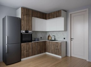 Кухонный гарнитур Старое Дерево 2200*1700 (Стол. 38мм) в Урае - uray.ok-mebel.com | фото