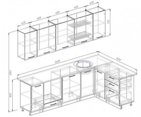 Кухонный гарнитур угловой Демо 2600х1600 (Стол. 26мм) в Урае - uray.ok-mebel.com | фото 2