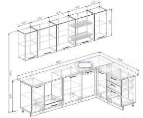 Кухонный гарнитур угловой Демо 2600х1600 (Стол. 38мм) в Урае - uray.ok-mebel.com | фото 2