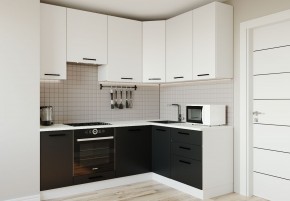 Кухонный гарнитур угловой Графика 2200х1600 (Стол. 38мм) в Урае - uray.ok-mebel.com | фото