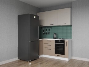 Кухонный гарнитур угловой Каппучино 1000*1800 (Стол. 38мм) в Урае - uray.ok-mebel.com | фото