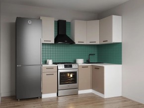 Кухонный гарнитур угловой Каппучино 2000*1200 (Стол. 26мм) в Урае - uray.ok-mebel.com | фото