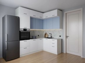 Кухонный гарнитур угловой Капри 2200*1700 (Стол. 38мм) в Урае - uray.ok-mebel.com | фото