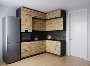 Кухонный гарнитур угловой Крафт 2200*1700 (Стол. 26мм) в Урае - uray.ok-mebel.com | фото