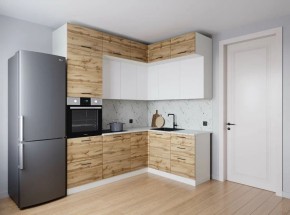 Кухонный гарнитур угловой Лада 2200*1700 (Стол. 38мм) в Урае - uray.ok-mebel.com | фото