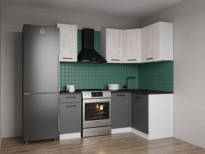 Кухонный гарнитур угловой Санторини 2000*1200 (Стол. 26мм) в Урае - uray.ok-mebel.com | фото