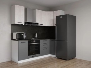 Кухонный гарнитур угловой Санторини 2200*1000 (Стол. 38мм) в Урае - uray.ok-mebel.com | фото