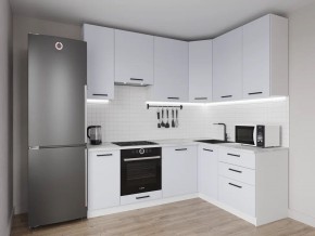 Кухонный гарнитур угловой Смоки 2200*1600 h950 (Стол. 26мм) в Урае - uray.ok-mebel.com | фото