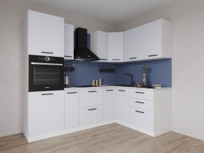 Кухонный гарнитур угловой Смоки 2400*1600 (Стол. 26мм) в Урае - uray.ok-mebel.com | фото