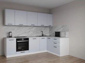 Кухонный гарнитур угловой Смоки 2600*1600 (Стол. 38 мм) в Урае - uray.ok-mebel.com | фото