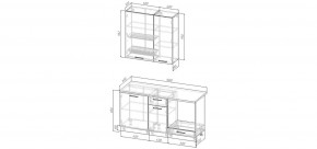 Кухонный гарнитур Умбра 1600 h950 (Стол. 38мм) в Урае - uray.ok-mebel.com | фото 2