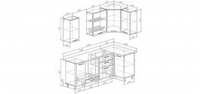 Кухонный гарнитур Умбра 2200*1000 (Стол. 26мм) в Урае - uray.ok-mebel.com | фото 2