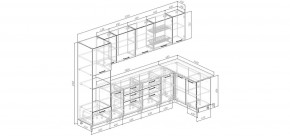 Кухонный гарнитур Умбра 3200*1400 (Стол. 26мм) в Урае - uray.ok-mebel.com | фото 2
