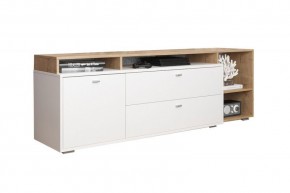 ЛАНС Комод-тумба К202  (дуб бунратти/белый) в Урае - uray.ok-mebel.com | фото