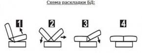 ЛАУРА ЛЮКС Диван Лаура Люкс БД+2подушки в Урае - uray.ok-mebel.com | фото 7