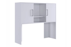 ЛАЙТ 2 Надстройка стола компьютерного (1200) белый в Урае - uray.ok-mebel.com | фото
