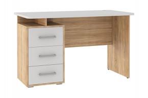 ЛАЙТ 2 Стол компьютерный (1200)  дуб сонома/белый в Урае - uray.ok-mebel.com | фото