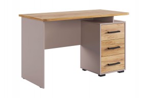 ЛАЙТ 2 Стол компьютерный (1200) кашемир/дуб крафт золотой в Урае - uray.ok-mebel.com | фото