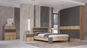 ЛЕНОРА Спальный гарнитур (модульный) графит в Урае - uray.ok-mebel.com | фото