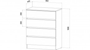 ЛЕНОРА Спальный гарнитур (модульный) графит в Урае - uray.ok-mebel.com | фото 3