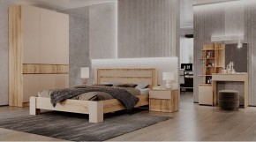 ЛЕНОРА Спальный гарнитур (модульный) кашемир в Урае - uray.ok-mebel.com | фото